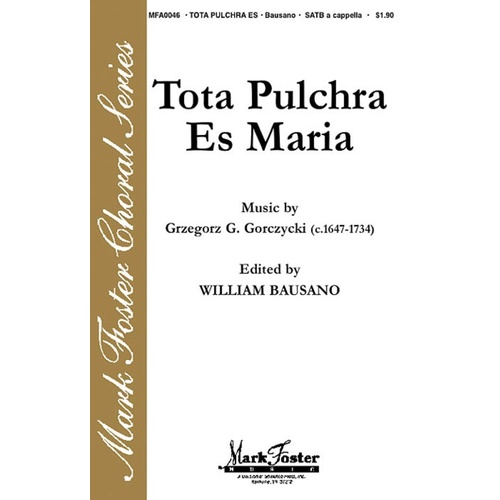 Tota Pulchra Es Maria SATB Acappella Book