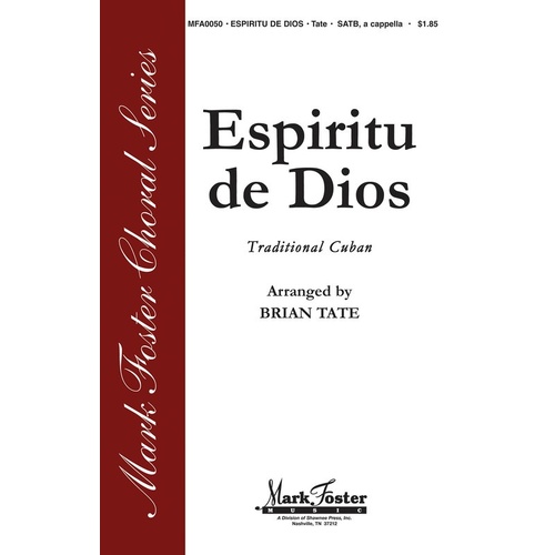 Espiritu De Dios A Cappella Book