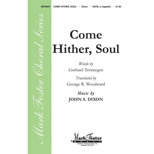 Come Hither Soul A Cappella Book