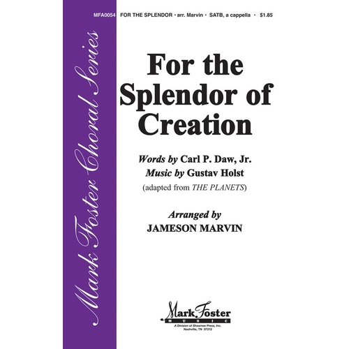 For The Splendor Of Creation A Cappella Book