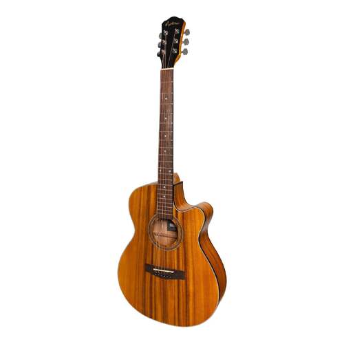 Martinez '41 Series' Folk Size Cutaway Acoustic-Electric Guitar (Koa)