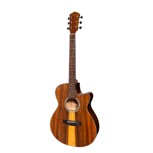 Martinez '51 Series' Folk Size Cutaway Acoustic-Electric Guitar Teakwood Gloss MFC-51G-TK