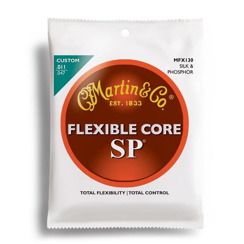 Martin SP Flexible Core Silk & Phosphor Guitar String Set (11-47)