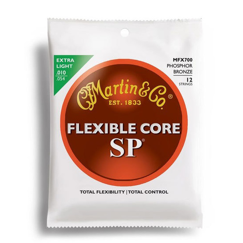 Martin SP Flexible Core 92-8 Phosphor Bronze 12 String Extra Light (10-54)