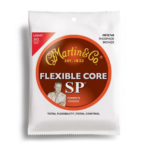 Martin SP Flexible Core 92-8 Phosphor Bronze Light Guitar String Set (12-54)