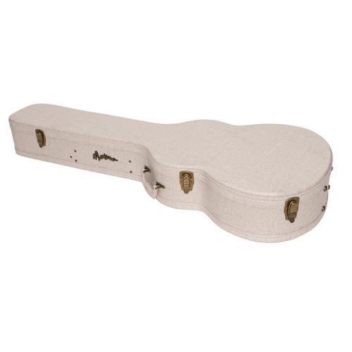 Martinez Deluxe Acoustic Bass Hard Case - Ivory