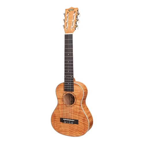 Mojo Quilted Maple 30" Guitarulele with Gig Bag (Natural Satin)