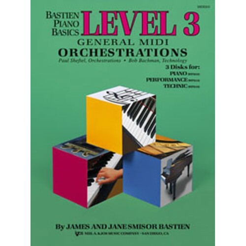 Piano Basics General Midi Orchestrations Level 3 Book