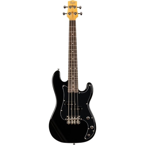 Flight Mini Bass Lite BK Solid Body Electric Bass Ukulele Black
