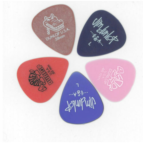 10 x Jim Dunlop MIXED Light Guitar Picks Starter Set / Beginner