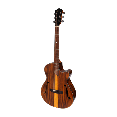 Martinez MJH-3CG-RWD Jazz Hybrid Acoustic Gloss Small Body Cutaway Guitar Rosewood