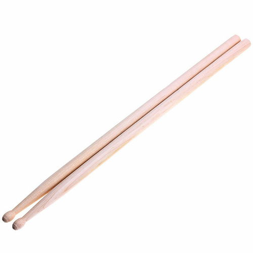 1 Pair 5A Sized Maple Drumsticks Drum Sticks Wooden Tipped Lightweight