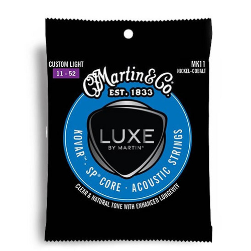 Martin Luxe Series Kovar SP Nickel Cobalt Light Guitar String Set (11-52)