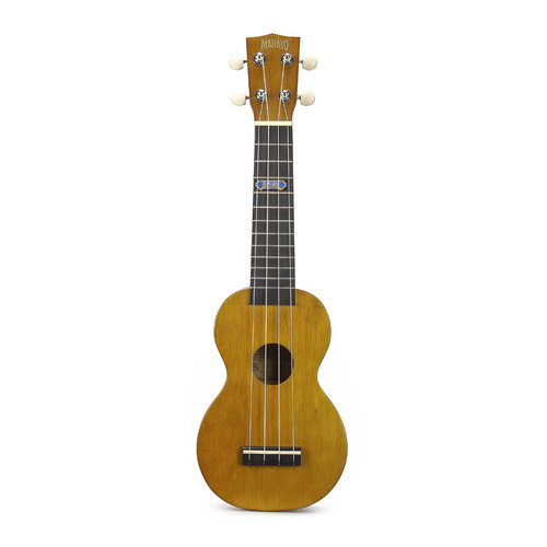 Mahalo Kahiko Plus Series Soprano Ukulele - Wide Neck (Transparent Brown)