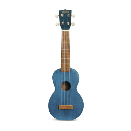 Mahalo Kahiko Series Soprano Ukulele (Transparent Blue)