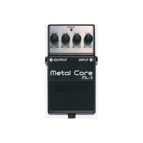 BOSS ML-2 Metal Core Distortion Pedal - Extreme Gain, Compact Design for Nu Metal & Heavy Genres