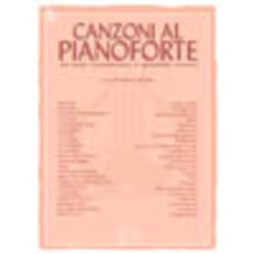 Canzoni Al Pianoforte Book