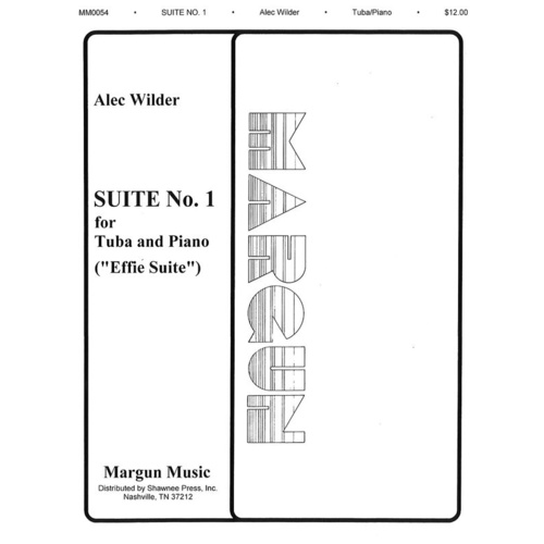 Wilder - Suite No 1 For Tuba/Piano Effie Suite Book