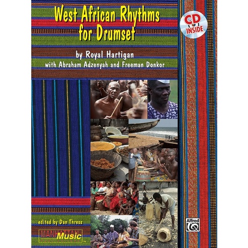 West African Rhythms for Drumset Book/CD
