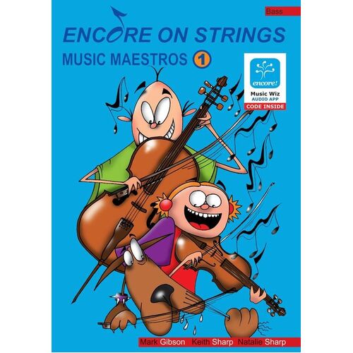 Encore On Strings Double Bass Book/CD/Midi Level 1 (Softcover Book/CD)
