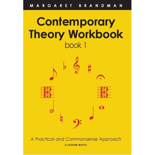 Contemporary Theory Workbook Book 1 by Margaret Brandman - 82 Pages, Modern Music, Recommended for AMEB Contemporary Popular Syllabus