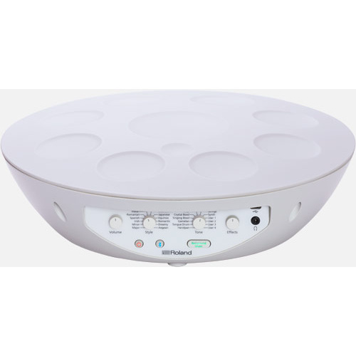ROLAND MN-10 Mood Pan - Electronic Handpan Percussion Instrument for Intuitive Play and Serene Sonic Textures