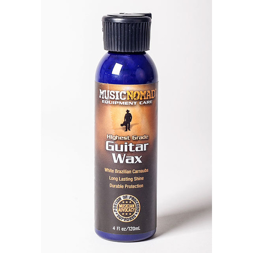 Music Nomad Brazilian Carnauba Guitar Wax 120ml - Protects Finish, Restores Shine, Non-Abrasive, UV Protectants