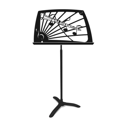 Noteworthy Clarinet Music Stand with Manhasset Magic Finger Shaft and Symphony Base