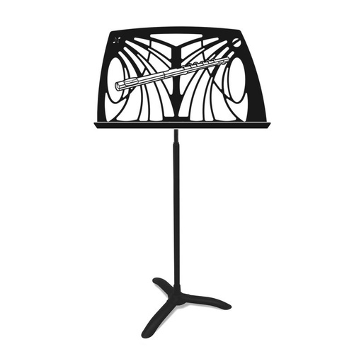 Noteworthy Flute Music Stand by Manhasset with Magic Finger Shaft and Symphony Base