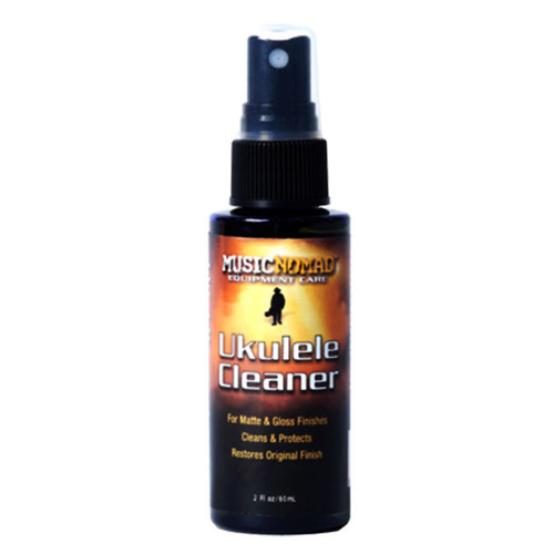 Music Nomad Ukulele Cleaner for Matte & Gloss Finishes 2 oz - Cleans, Protects, Anti-Static, Biodegradable, UV Protectants, 100% Recyclable