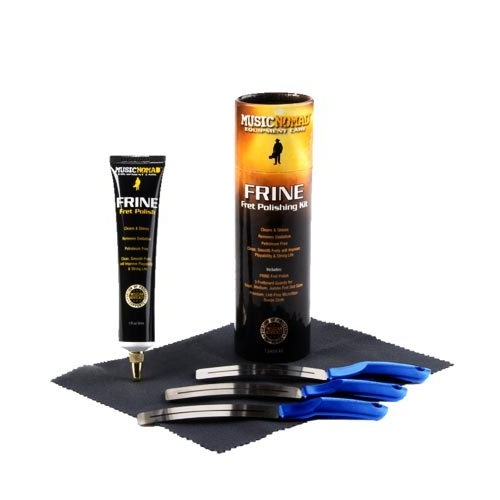 Music Nomad FRINE Fret Polishing Kit with Microfiber Cloth and Fretboard Guards