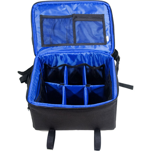 Music Nomad Gomad Guitarist Gear Bag with Backpack Straps, 36L Storage, Weather-Resistant, 15 Compartments, Padded Protection