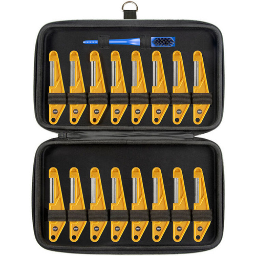 Music Nomad Diamond Coated Nut File Complete Set (16-Piece) for Guitar & Bass Repair