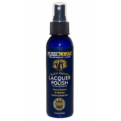 Music Nomad Brass & Woodwind Lacquer Polish - 120ml Spray & Wipe Cleaner