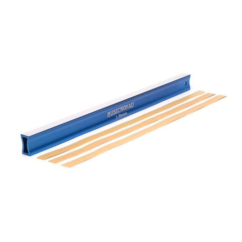 Music Nomad Fret Leveler L-Beam 24" for Bass Guitar with Ergonomic Handle and Abrasive Strips