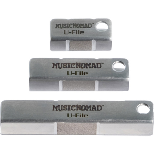 Music Nomad Diamond U-File Fret Levelers Set (3 Sizes)
