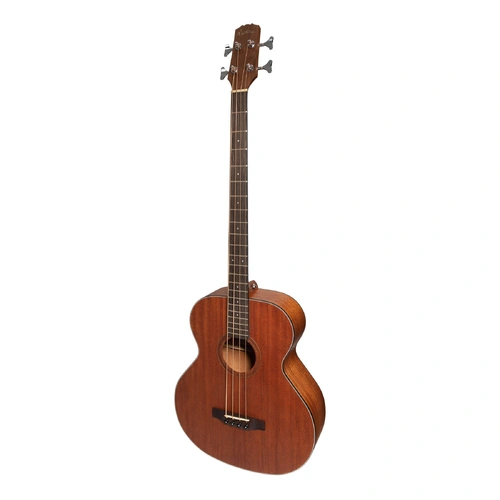 Martinez MNB-15S-MOP Natural Series Solid Mahogany Top Acoustic-Electric Bass Guitar Open Pore