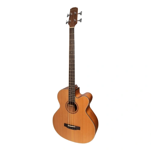 Martinez MNBC-15S-COP Natural Series Solid Cedar Top Acoustic-Electric Cutaway Bass Guitar