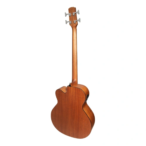 Martinez MNBC-15S-MOP Natural Series Solid Mahogany Top Acoustic-Electric Cutaway Bass Guitar - Left-Handed Option Available