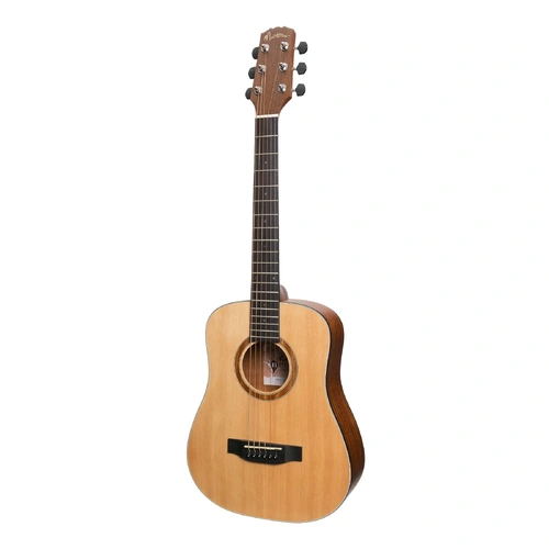 Martinez MNBT-15-SOP Natural Series Spruce Top Acoustic-Electric Babe Traveller Guitar Open Pore
