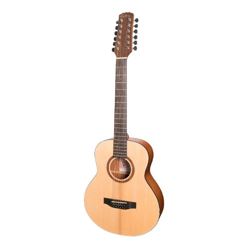 Martinez Natural Series MNS-1512-SOP 12-String Acoustic-Electric Mini Guitar Open Pore Natural