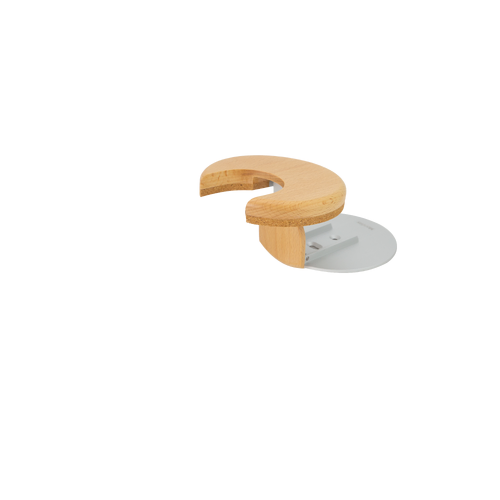 Monday Simply Aesthetic Guitar Hanger in Beech Yellow - Wall-Mounted, Durable Aluminium, Eco-Friendly Wood, Minimalist Design