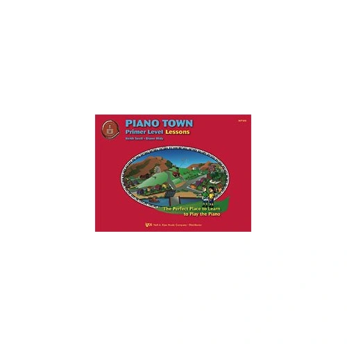 Piano Town Lessons Primer by Neil A. Kjos Music Company, 64 Pages, Piano