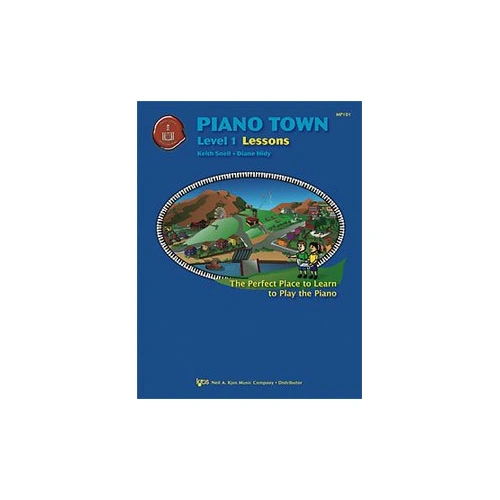 Piano Town Lessons Level 1 by Neil A. Kjos Music Company, 48 Pages