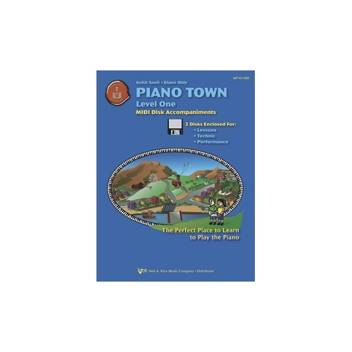Piano Town MIDI Disk Accompaniments Level 1 - Neil A. Kjos Music Company