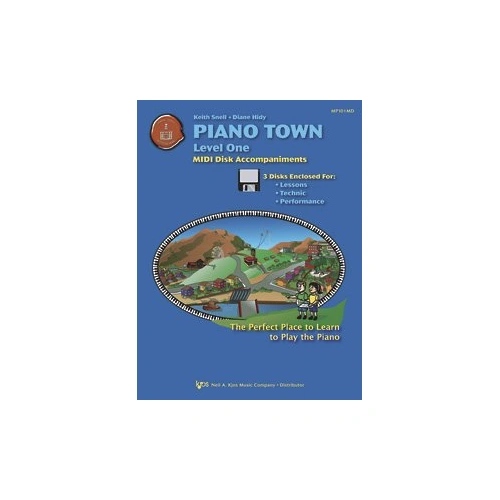 Piano Town MIDI Disk Accompaniments Level 1 by Neil A. Kjos Music Company