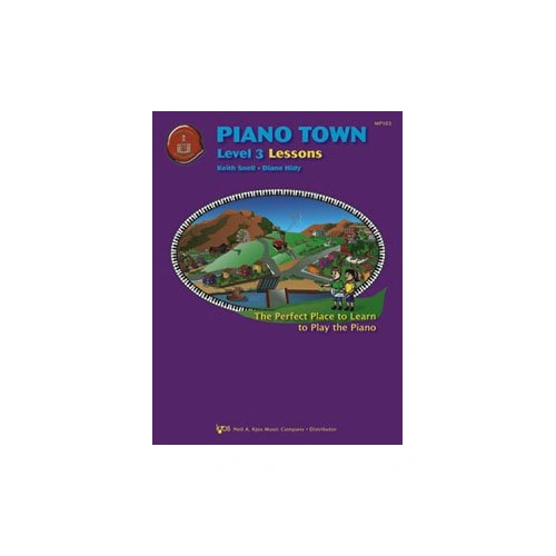 Piano Town Lessons Level 3 by Neil A. Kjos Music Company, 48 Pages, Piano