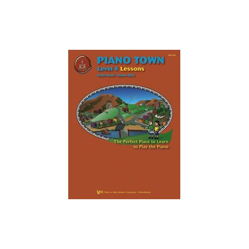 Piano Town Lessons Level 4 by Neil A. Kjos Music Company, 48 Pages