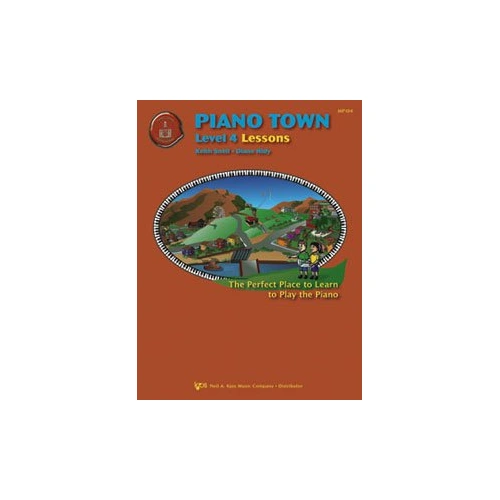 Piano Town Lessons Level 4 by Neil A. Kjos Music Company, 48 pages