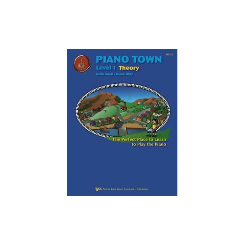 Piano Town Theory Level 1 by Neil A. Kjos Music Company, 40 Pages